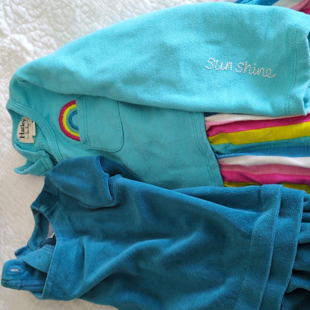 Rainbow teal dresses